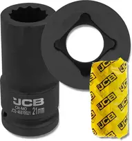 JCB JCB Smūginis giluminis antgalis 3/4'' Cr-Mo 12 briaunų 21 mm veržliarakčio galvutė