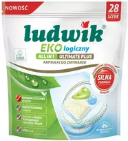 Ludwik Ultimate Plus All in One kapsulės indaplovei 55 vnt.