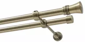 Karpol Dvigubas karnizas FI 19 MM antikvinis žalvaris 480 CM Capri Kowalski