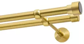 Karpol Dvigubas karnizas FI 19 MM žalvarinis satininis 480 CM Slick Kowalski
