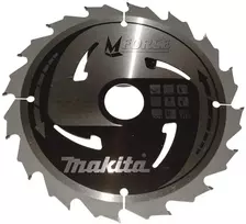Makita T.C.T. pjūklas M-FORCE 185X2X30mm 15° T16 B-31968 T.C.T • 185 x30 mm • T16 • 15° • Medienai