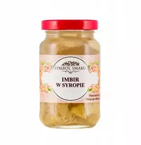 Natūralus Imbieras sirupe be konservantų ir dažiklių 220 g Symbol Smaku