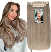 Alexander Style Althair Store Sintetiniai plaukai su segtukais 3 vnt 60cm, šviesiai smėlinės spalvos