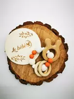 Silikoninis žaislas-kramtukas sensorinė apyrankė