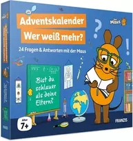 Die Maus Advento kalendorius „wer baltas mehr?“ [vokiečių kalba] 24 klausimai ir atsakymai