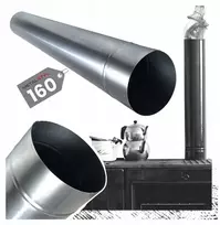 Beyster Dūmtraukio vamzdis krosniai fi 160 mm 1 m