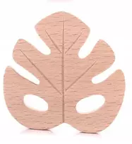 Medinis kramtukas žaislas pakabukas monstera lapas
