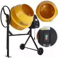 Geko statybinė betono maišyklė su ketaus vainiku, 120 l, 230 v