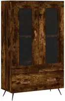Komoda, dūminio ąžuolo spalvos, 69,5x31x115cm, apdirbta mediena