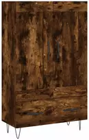 Komoda, dūminio ąžuolo spalvos, 69,5x31x115cm, apdirbta mediena