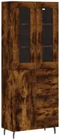 Komoda, dūminio ąžuolo spalvos, 69,5x34x180cm, apdirbta mediena