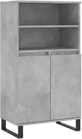 Komoda, betono pilkos spalvos, 60x36x110cm, apdirbta mediena