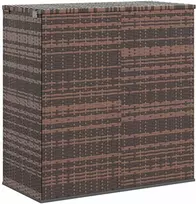 Sodo dėžė pagalvėlėms, ruda, 100x49x103,5cm, PE ratanas