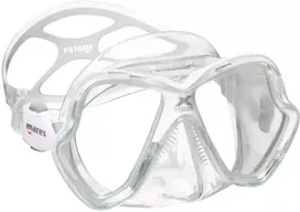 Nardymo kaukė Mares X-Vision skaidri / balta