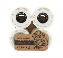 Riedlentės ratukai Arbor Highlands Tyler Howell 75a Baltas 75 mm