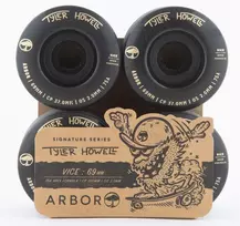 Riedlentės ratukai Arbor Vice Tyler Howell 75A 69 mm juodi