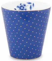 Porcelianinis puodelis Pip Studio Royal, mėlynas su auksiniais taškeliais, 230 ml