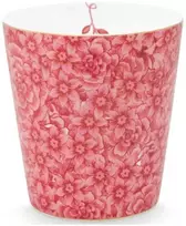 Porcelianinis puodelis Pip Studio Royal, rožinis su gėlėmis, 230 ml