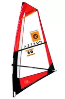 Burlentės burės komplektas Aztron Soleil 5,0 m² raudonas / oranžinis