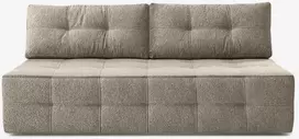 Mebel Elite Išskleidžiama sofa MORANA, 197 × 96 cm, kreminė, buklė audinys
