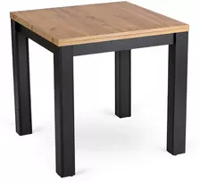 Mebel Elite Išskleidžiamasis stalas, 80 × 80 cm, „Craft“ ąžuolo ir juodos spalvos