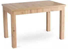 Mebel Elite Išskleidžiamasis stalas SKUBI, 120–160 × 75 cm, artisan ąžuolo