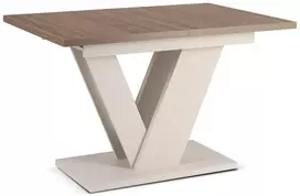 Mebel Elite Išskleidžiamas stalas, 120–160 cm, riešuto ir kašmyro spalvų
