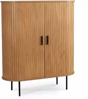 Mebel Elite Komoda su dvejomis stumdomosiomis durimis, 100 × 40 × 118 cm, ąžuolo spalvos