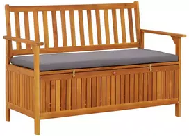 Sodo suoliukas-daiktadėžė, 120cm, akacijos medienos masyvas