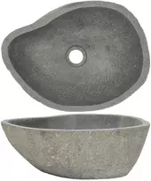 Praustuvas, (37-46)x(29-36)cm, upės akmuo, ovalo formos