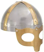 Vikingų šalmas, sidabrinis, plienas, antikvarinė kopija