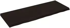 Vonios stalviršis, tamsiai rudas, 160x60x(2-6)cm, mediena