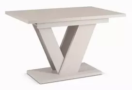 Mebel Elite Išskleidžiamas stalas CLARK, 120–160 cm, kašmyro spalvos