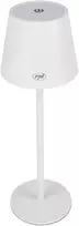 PNI LT04W stalinė lempa su LED 2.5W, baterija 1200 mAh, įkrovimas per USB-C, 150 liumenų, šilta balta šviesa 3000K, spalva balta