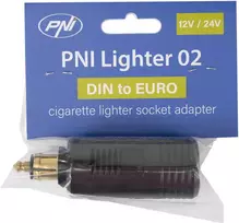 DIN adapteris į EURO cigarečių degiklio lizdą PNI Lighter 02, 12V/24V, maks. 16A