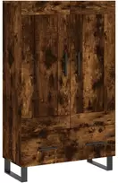 Komoda, dūminio ąžuolo spalvos, 69,5x31x115cm, apdirbta mediena