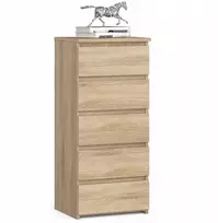 Šiuolaikinė jaunimo komoda Akord ąžuolas sonoma 40 cm