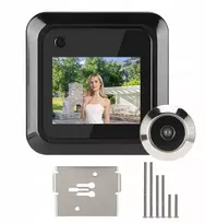 Elektroninė plačiakampė durų akutė su lcd ekranu