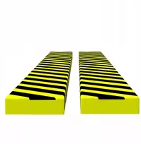 Pu kampų apsaugos 6x2x101,5cm, geltonai-juodos