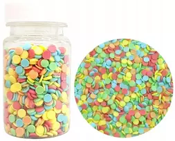 Cukriniai pabarstukai tortui konfeti mini 30g spalvinga dekoracija