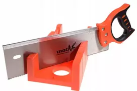Mastiff Motive Skersinio pjovimo dėžė su pjūklu medienai, tiksliam pjovimui, 45 cm