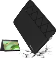 Smatree nešiojamas kompiuterio dėklas, skirtas 14 colių hp elitebook x g1a notebook next gen ai pc, 13,3 colių hp chromebook x360 13b-ca000/13b-ca0047nr, apsauginis plonas nešiojamojo kompiuterio krepšys su priedų krepšiu (e426)