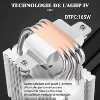 Thermalright Assassin X 90 Se Argb Cpu aušintuvas su 4 x 6 mm šilumos vamzdeliais, 92 mm Tl-p12-s Pwm ventiliatoriumi, Aghp 4-os kartos technologija, skirtas Amd:am4 Am5/intel 1700/1150/1151/1200, Pc Mini Tower aušintuvas