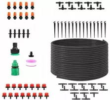 Lašelinio drėkinimo rinkinys augalams, automatinė sistema 15m 77el #006