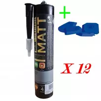 Wim matinis silikonas Matt 1/13 113 300ml Neutralus Pilkas Pilkas Stone + Kubeliai