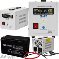 Volt Polska Avarinis maitinimas avarinis maitinimo šaltinis ups katilui co 800e 12v + 100ah agm