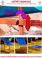 Smėlio dėžė su suoliukais ir stogeliu vaikams, kamuolys
