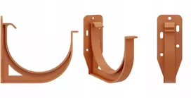 Krono-plast 150 mm lietvamzdžio laikiklis, plytinės spalvos