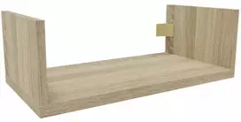 Martha Pakabinama sieninė lentyna svetainei knygoms 1x40 cm ąžuolas sonoma