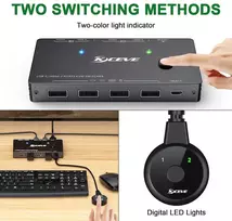 Kceve Usb-c Kvm jungiklis, skirtas 1 Type-c ir 1 Hdmi kompiuteriui, Kvm Type-c jungiklis palaiko 4k @ 60hz, klaviatūros, pelės ir monitoriaus bendrinimas, palaiko 87w Pd greitąjį įkrovimą